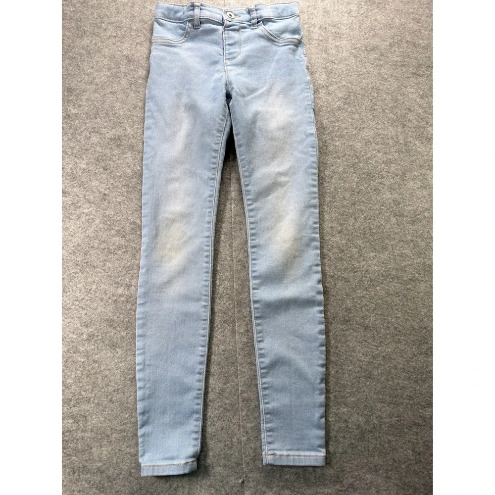 The Children's Place Super Skinny Jeans Kids Size 10 Light Wash Adjustable Waist
